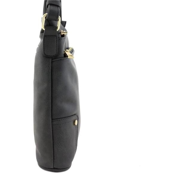 Triple Zip Pocket Large Crossbody Bag - Picture 3 of 8